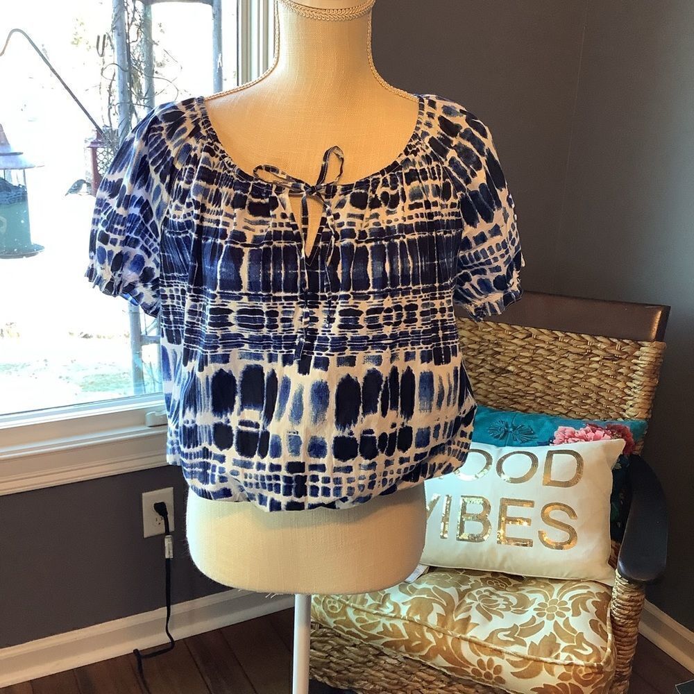 Kate Hill Indigo Blue Top